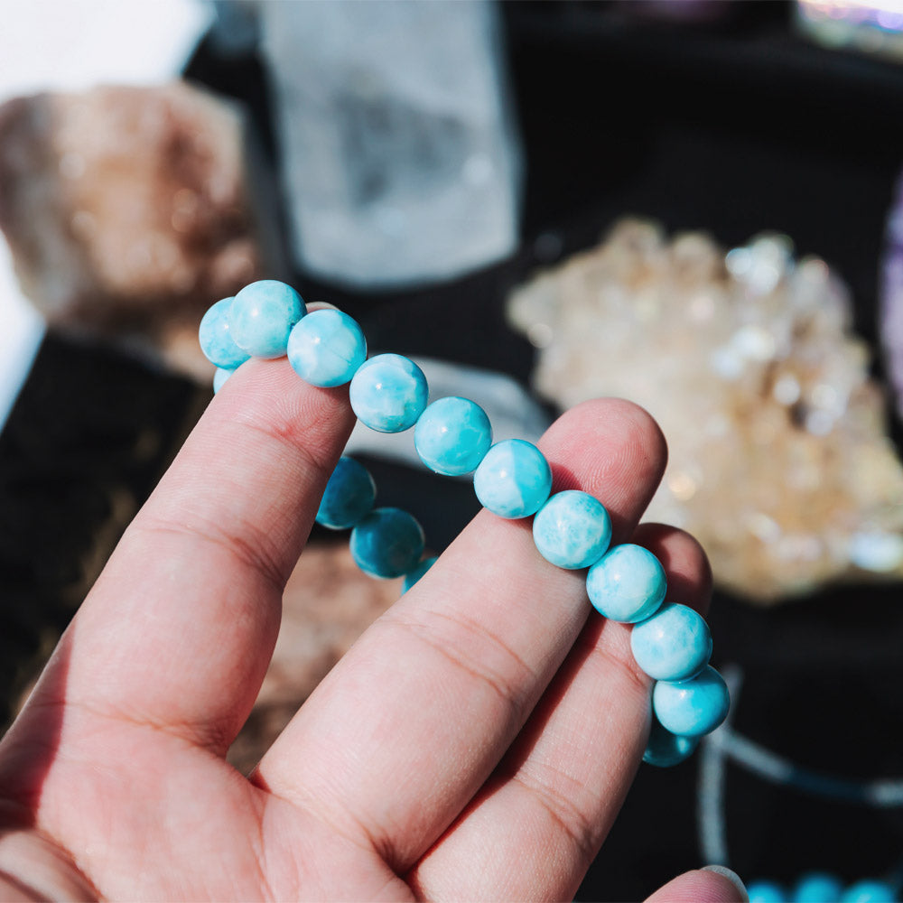 Reikistal Natural Larimar Bracelet