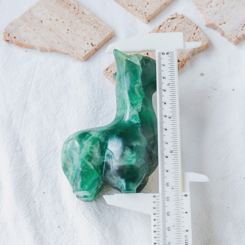 Reikistal Green Fluorite Llama