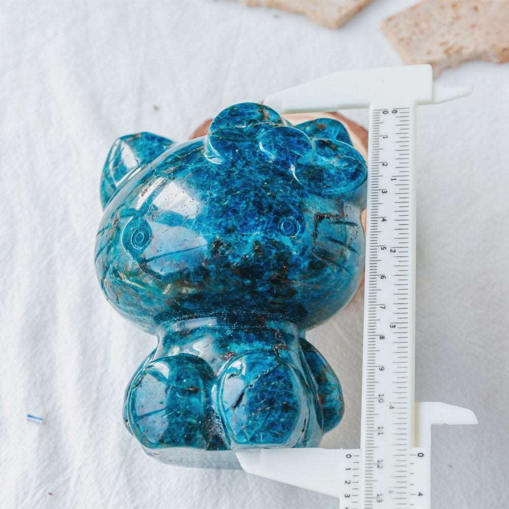 Reikistal 5'' Blue Apatite Hello Kitty