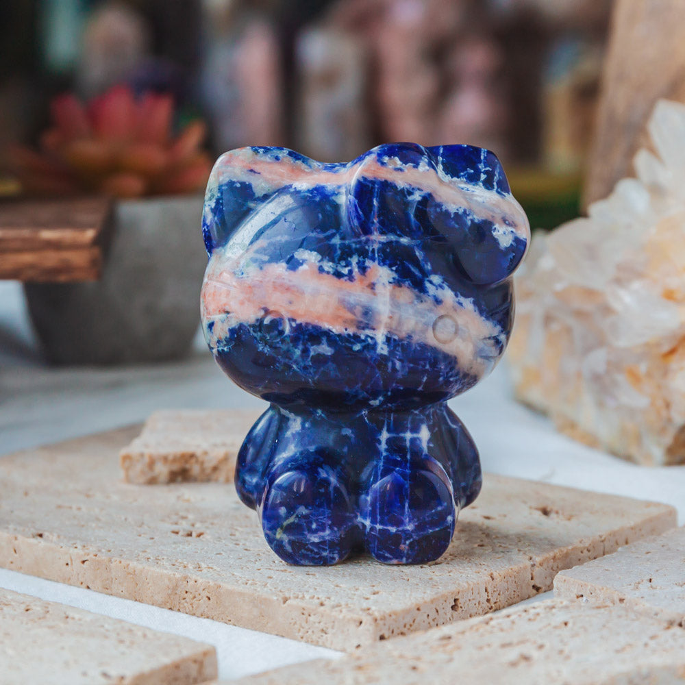 Reikistal Sodalite Hello Kitty