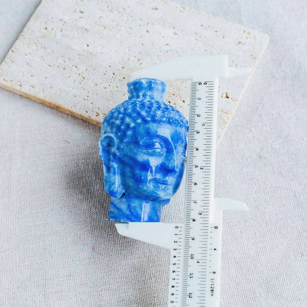 Reikistal 3'' Blue Aventurine Buddha's Head