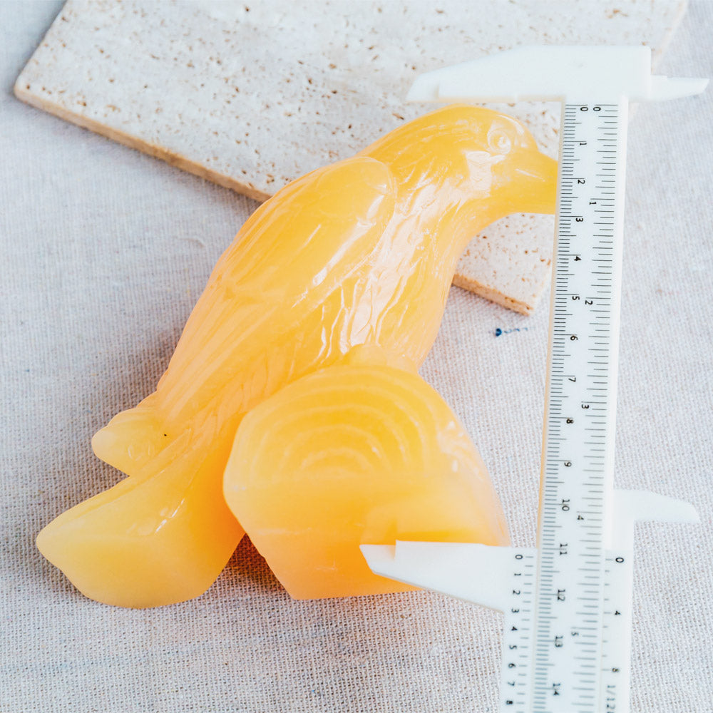 Reikistal Orange Calcite Crow