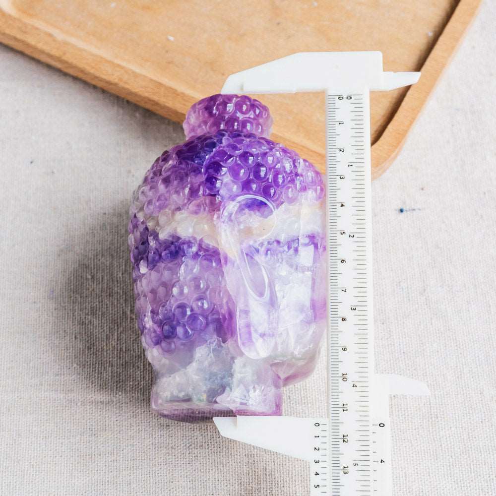 Reikistal 4.5''Amethyst Buddha Head