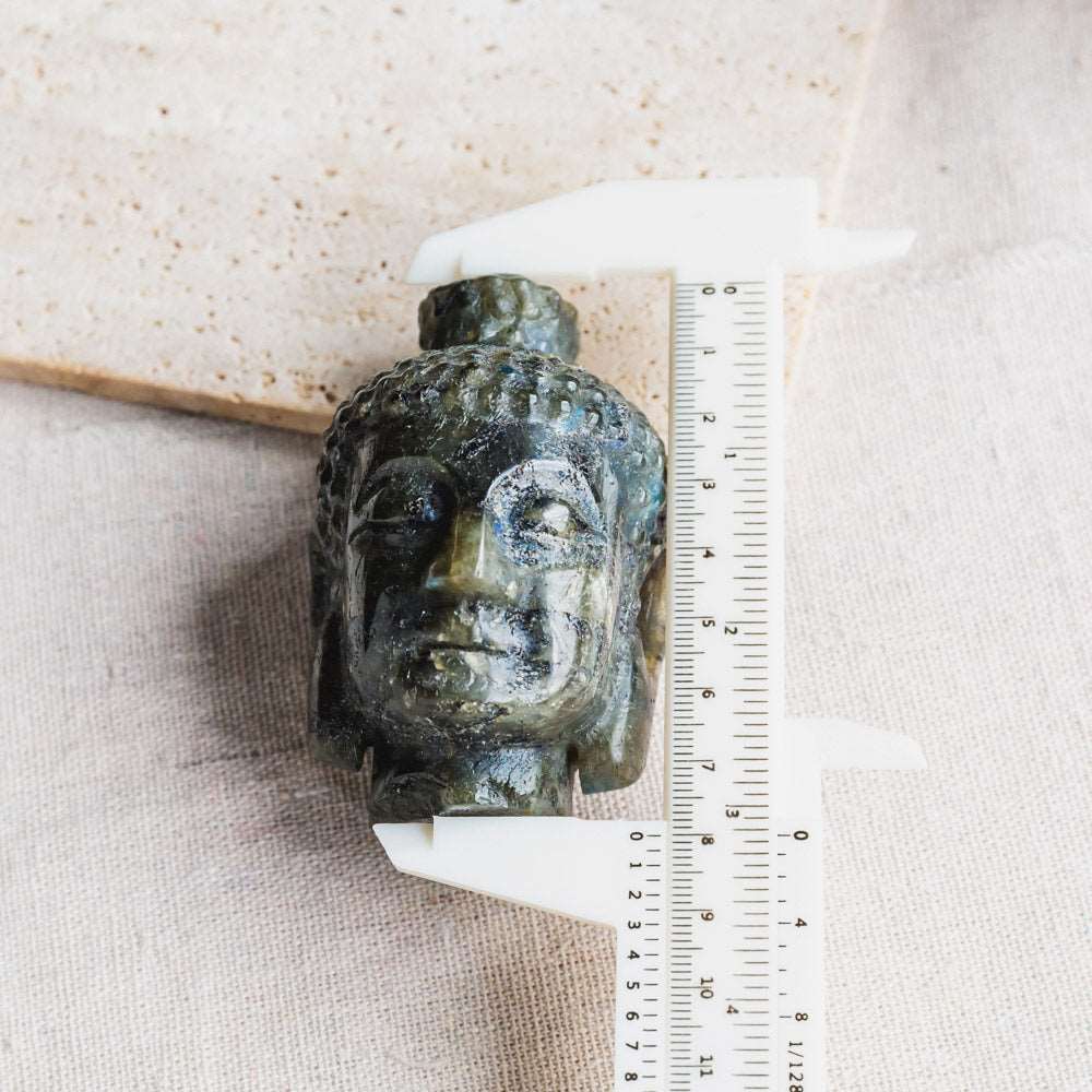 Reikistal 3''Labradorite Buddha Head