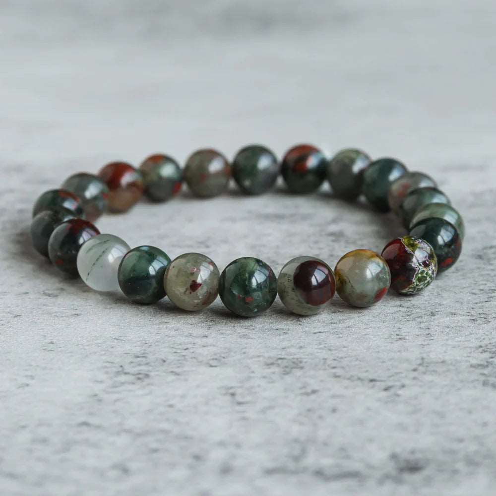 Reikistal Africa Blood Stone Bracelet