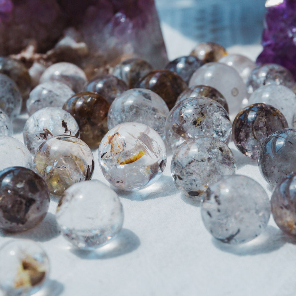 Reikistal Garden Quartz With Sphalerite Ball