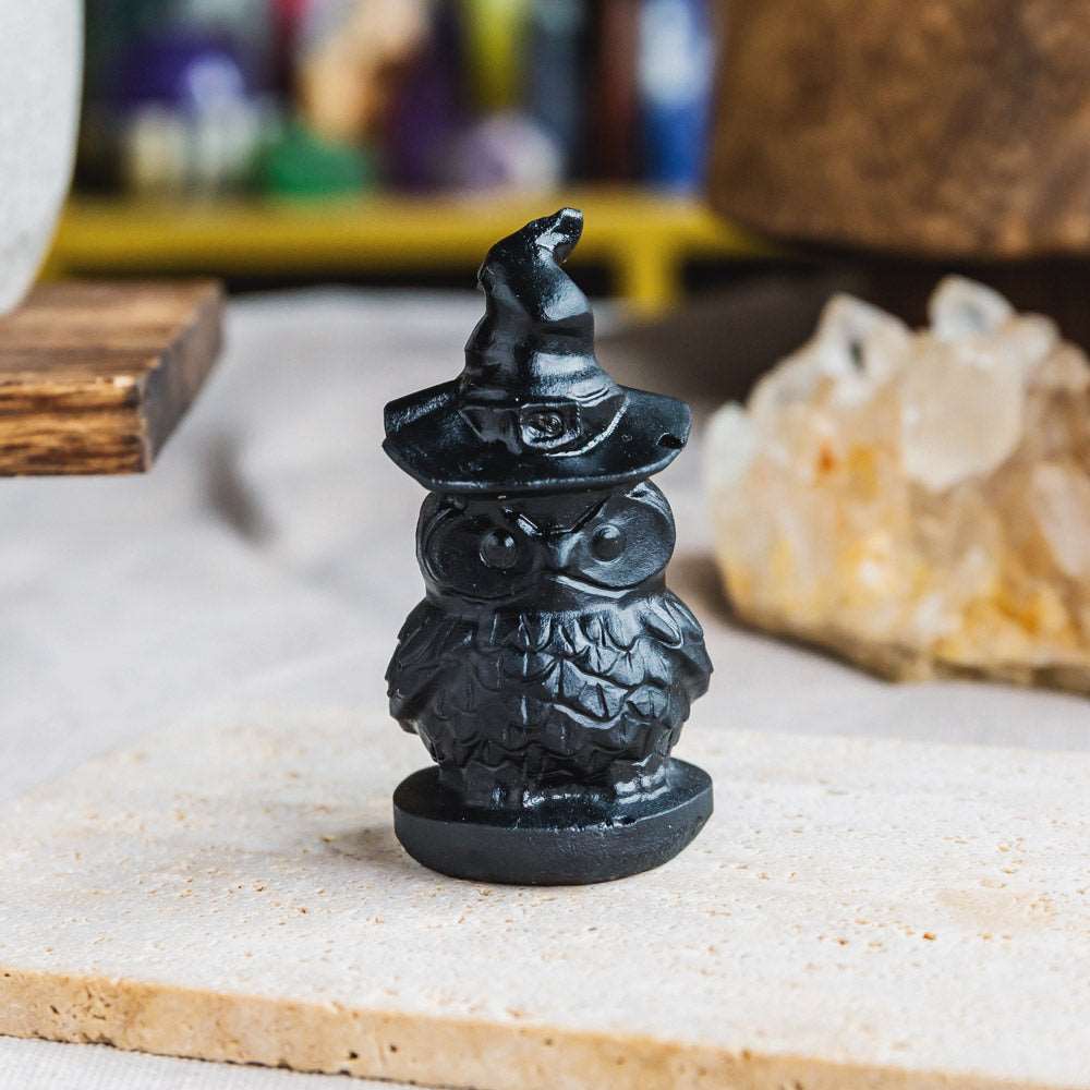 Reikistal Black Obsidian Owl