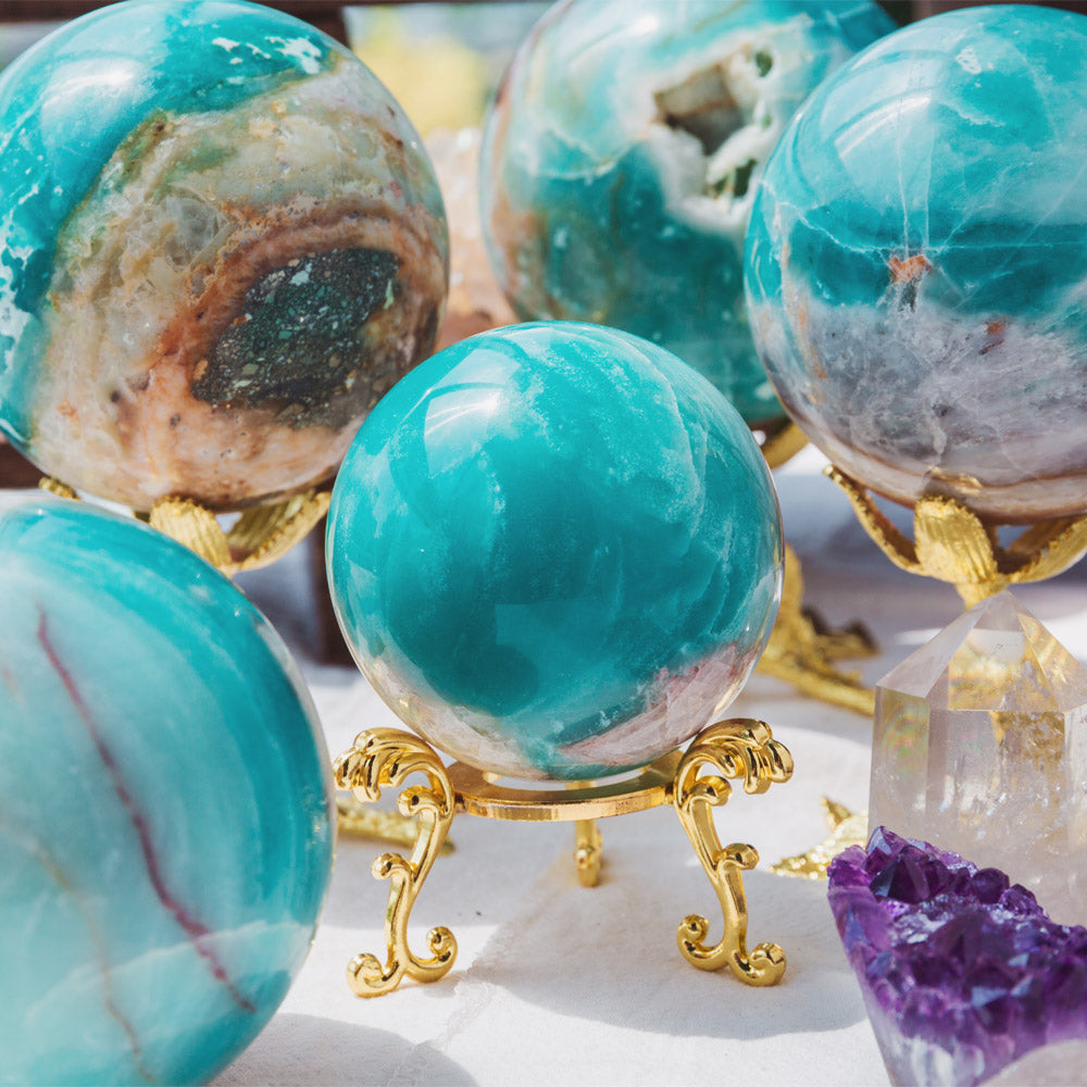 Reikistal Blue Sky Opal Sphere