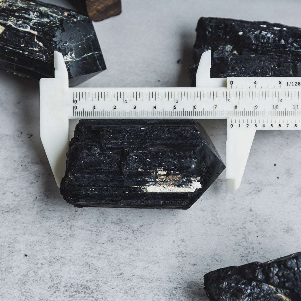 Reikistal Black Tourmaline Specimen Raw Stone Point