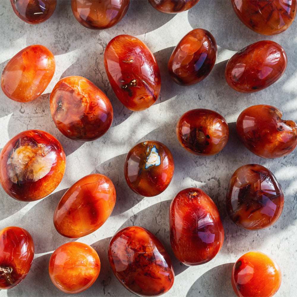 Reikistal Carnelian Palm Stone