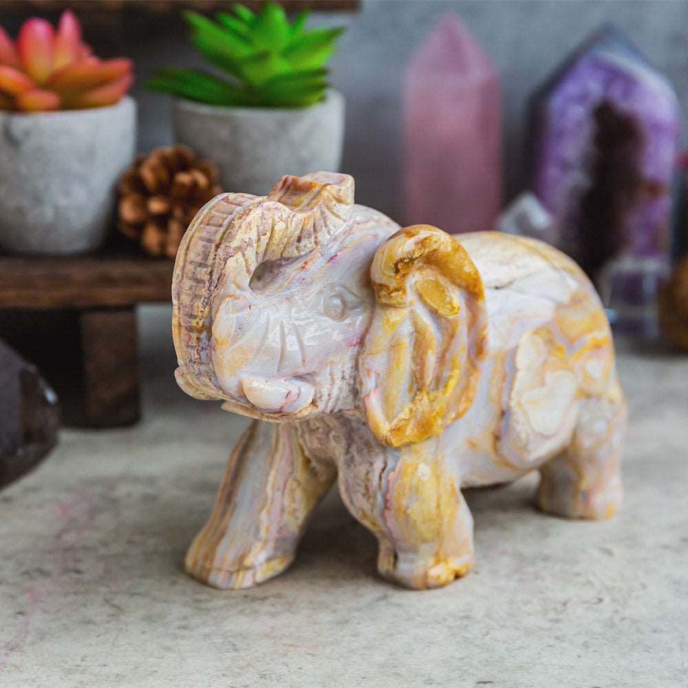 Reikistal Agate Elephant