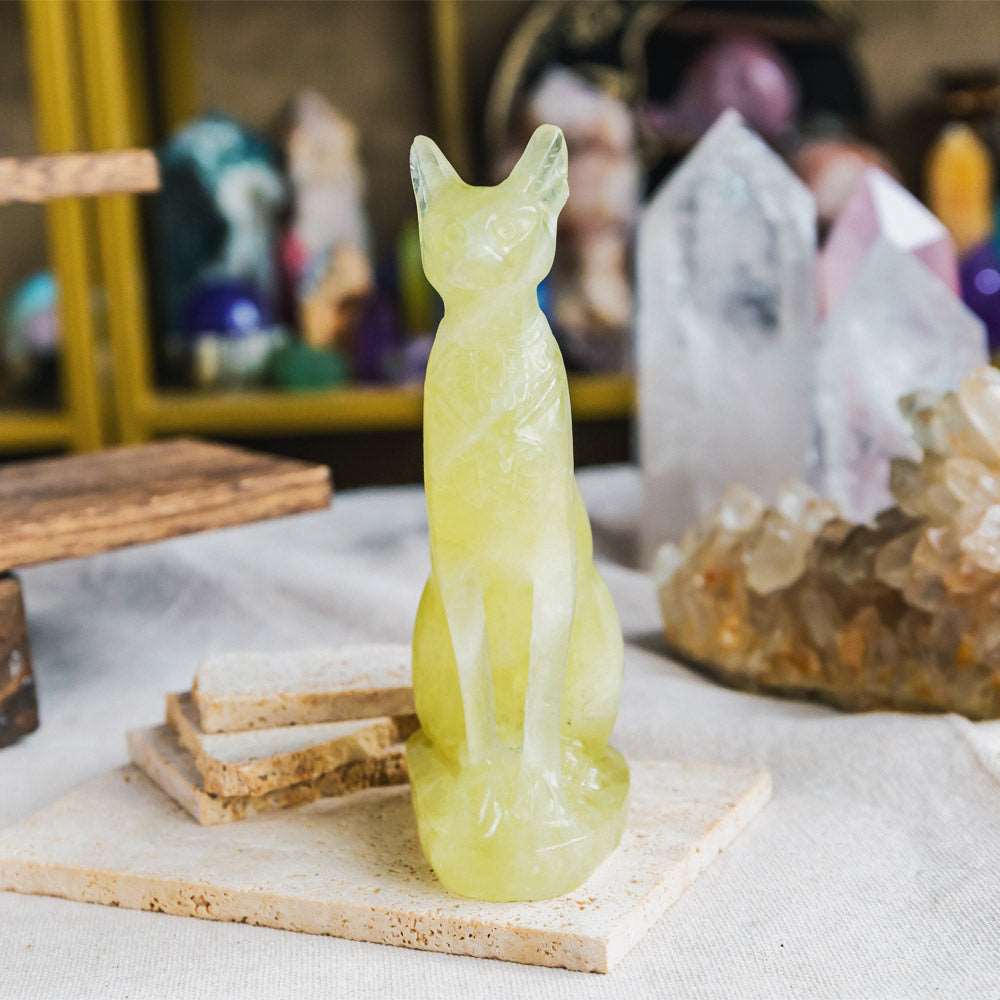 Reikistal Citrine Egypt Cat