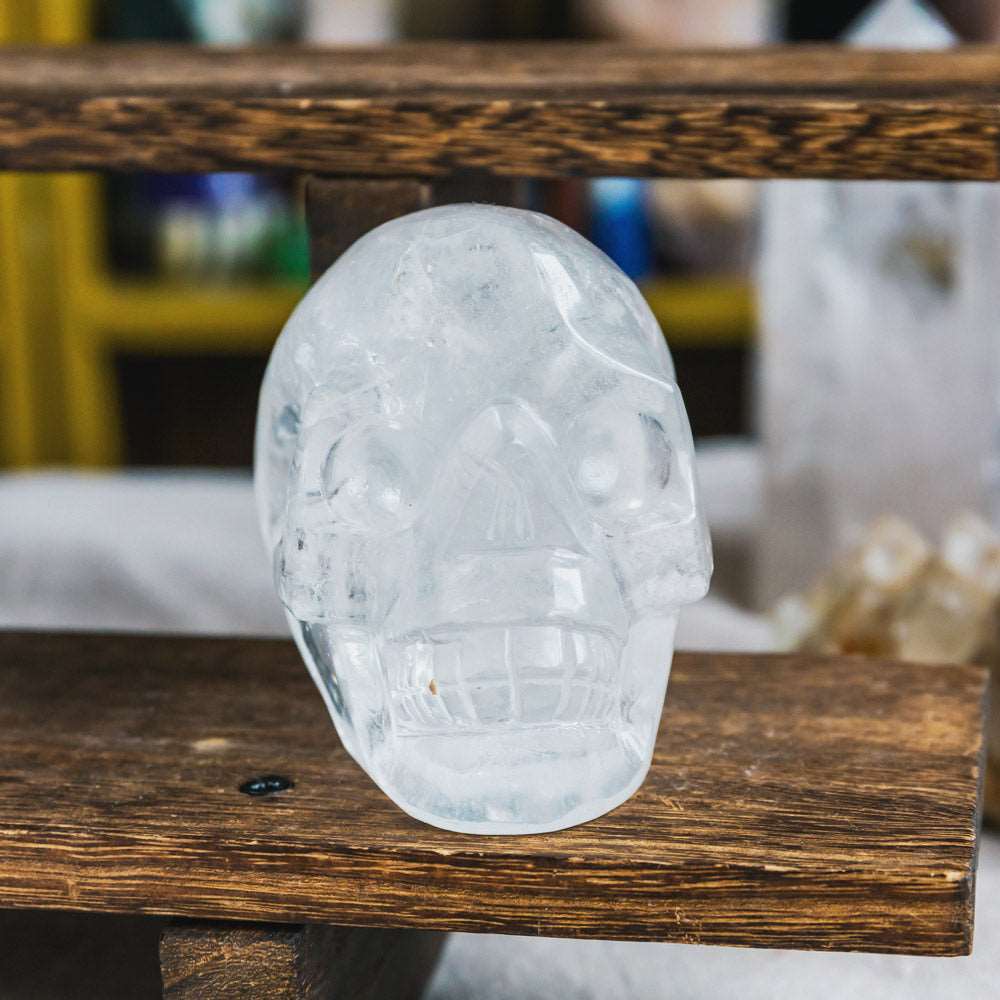 Reikistal 3.5'' Clear Quartz Skull