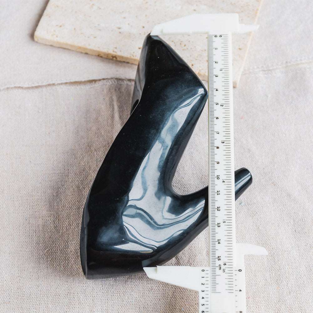Reikistal Black Obsidian High-heeled Shoes
