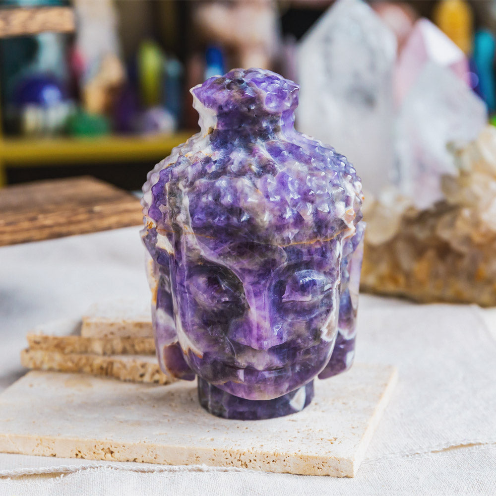 Reikistal Dream Amethyst Buddha's Head