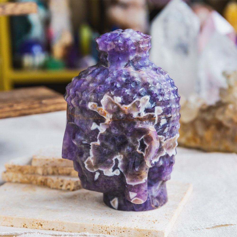 Reikistal Dream Amethyst Buddha's Head