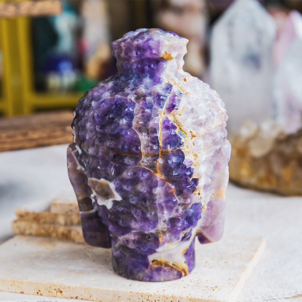 Reikistal Dream Amethyst Buddha's Head