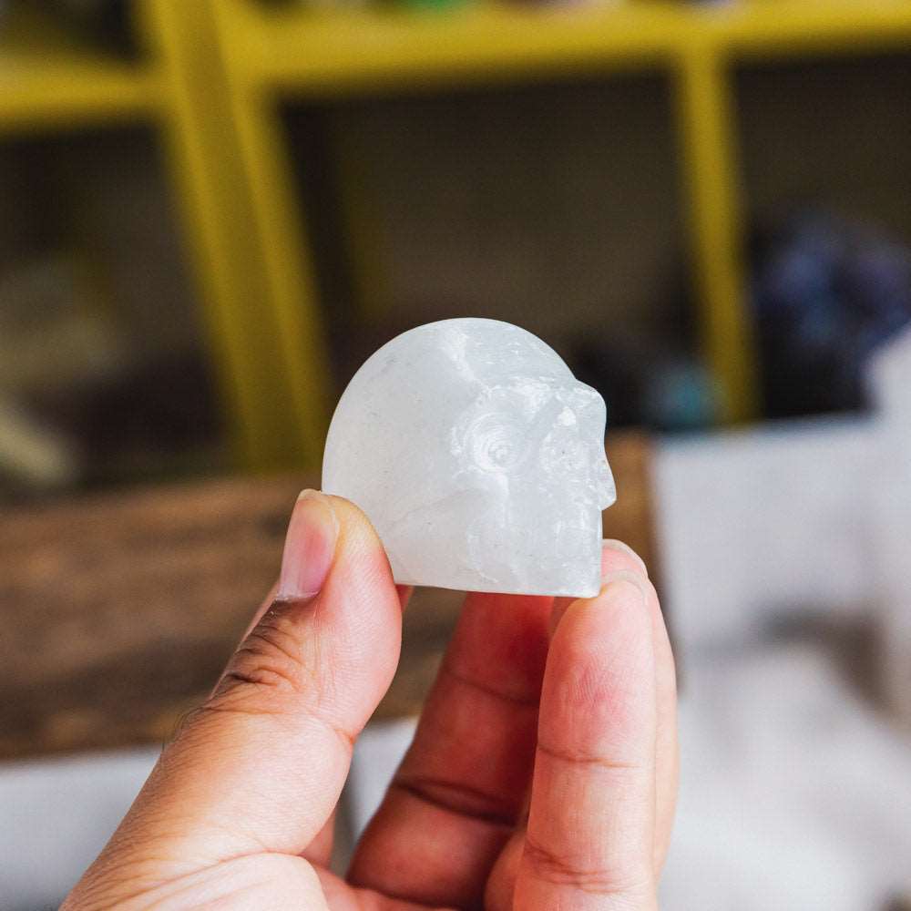 Reikistal 1.5'' Selenite Skull