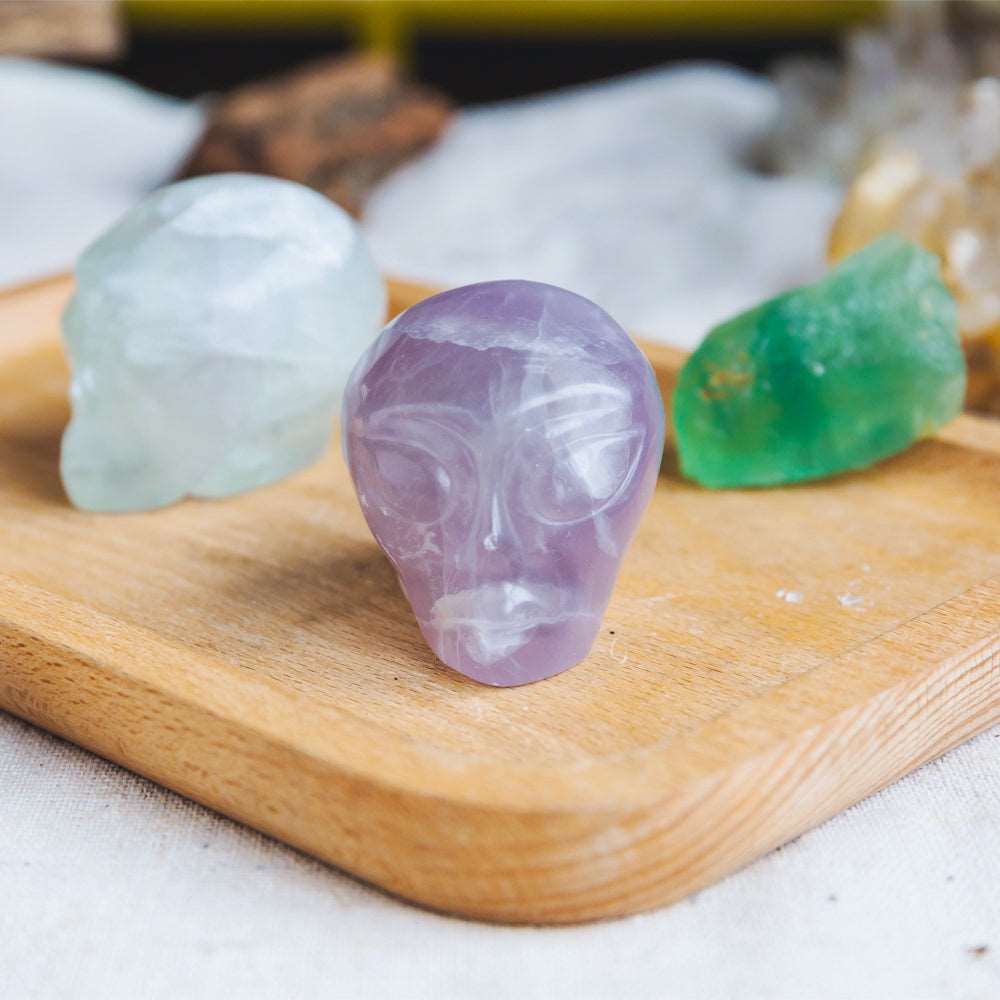 Reikistal 1.5'' Fluorite Alien Skull