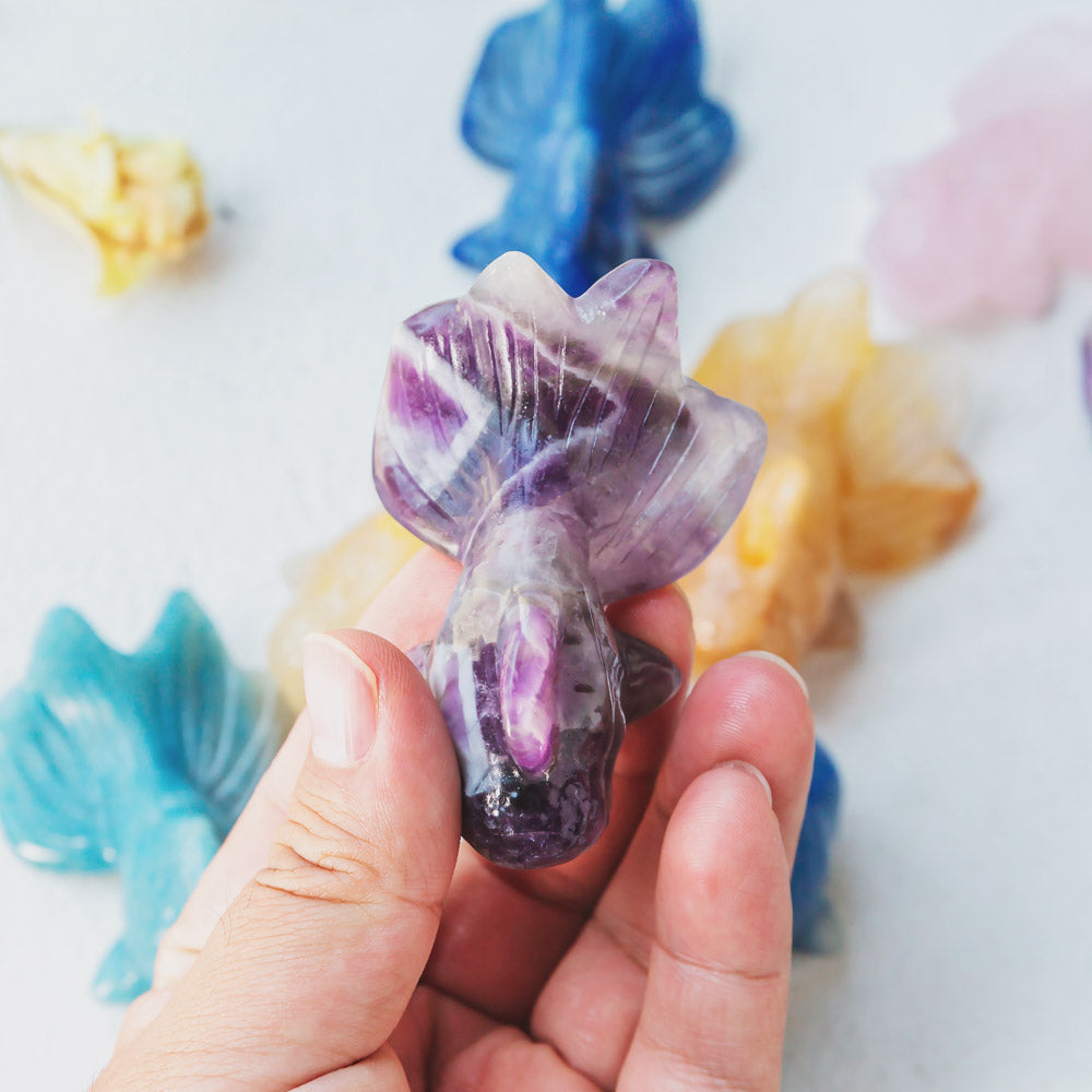 Natural Crystal Fish Carving