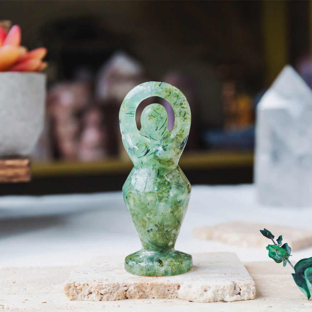 Reikistal Prehnite Goddess
