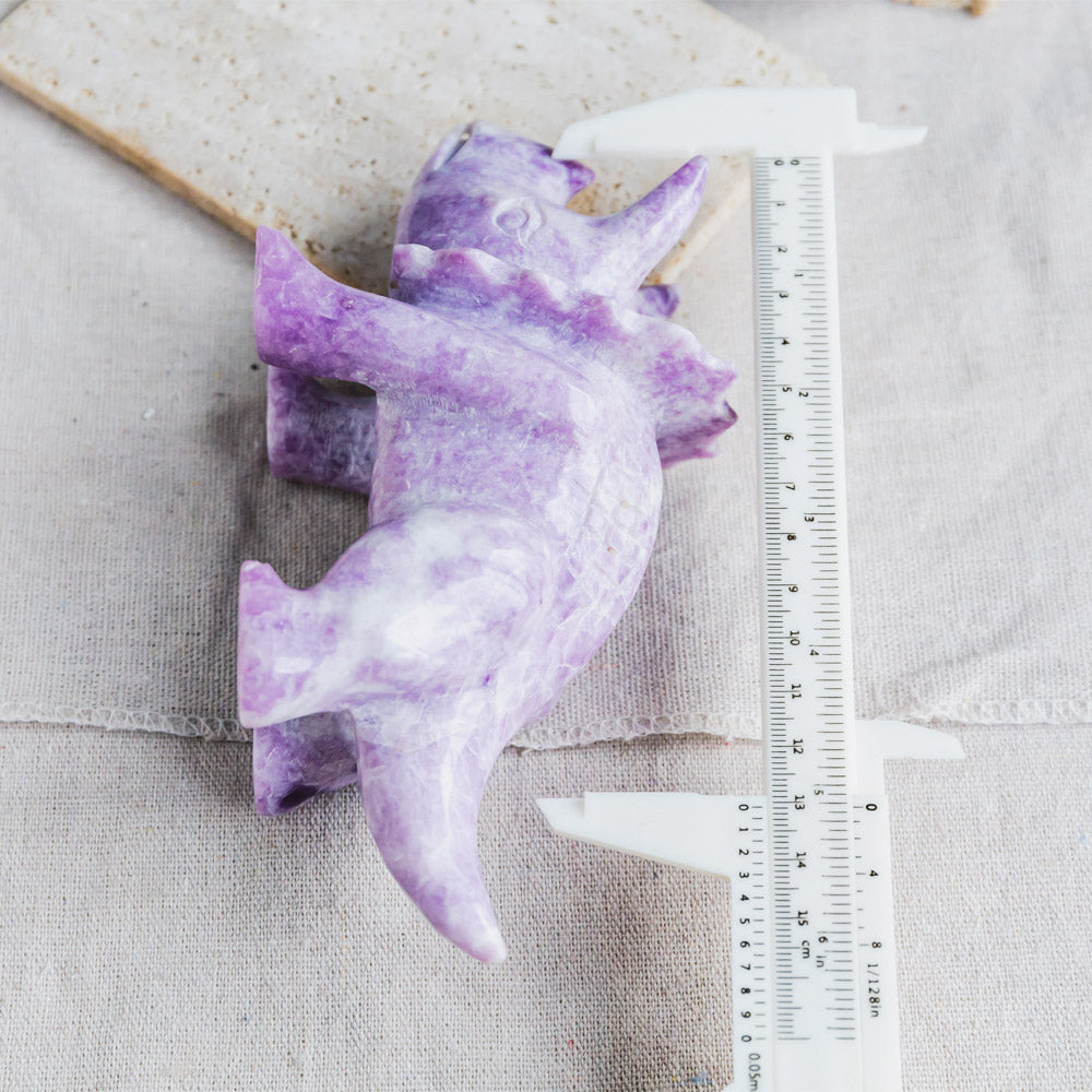 Reikistal Lepidolite Triceratops