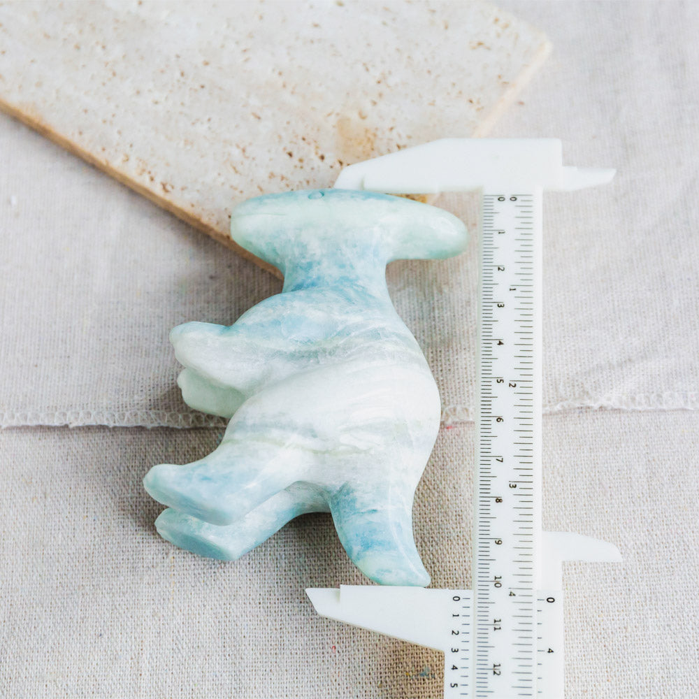 Reikistal Blue Calcite Dinosaur
