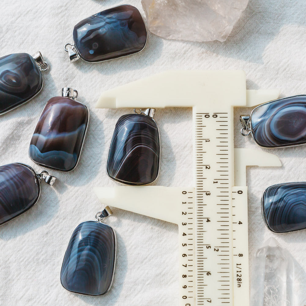 Reikicrystal Botswana Agate Pendant