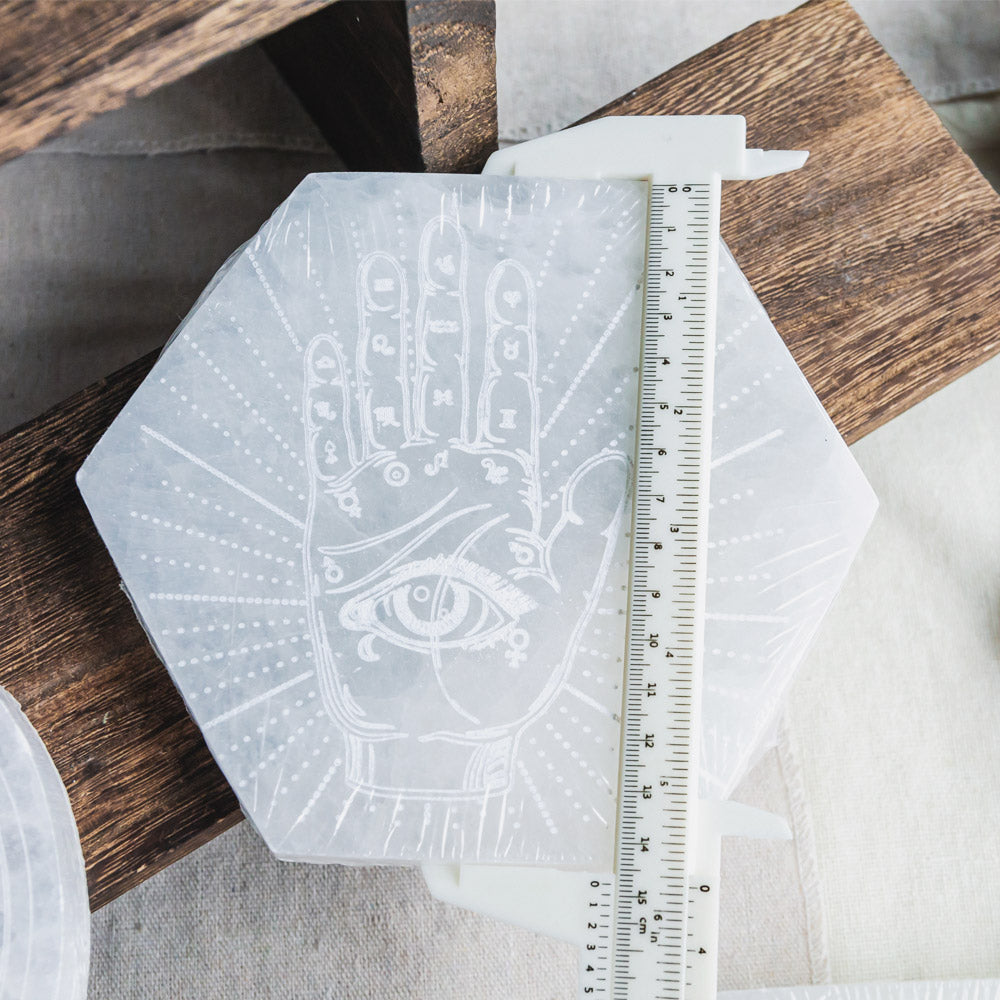 Reikistal Selenite Carving Plate