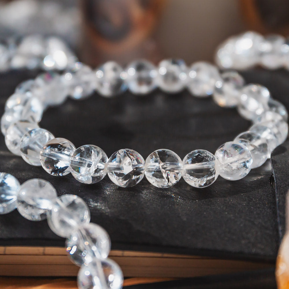 Reikicrystal Crack Clear Quartz Bracelet