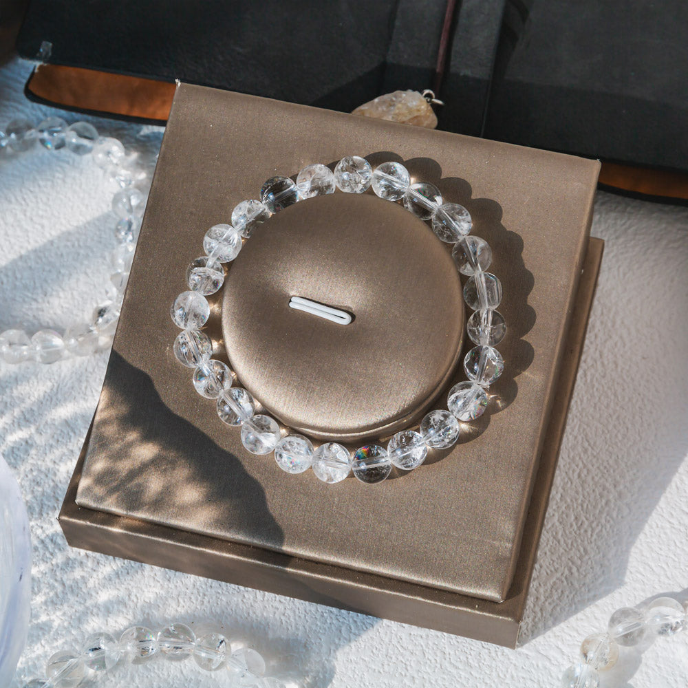 Reikicrystal Crack Clear Quartz Bracelet