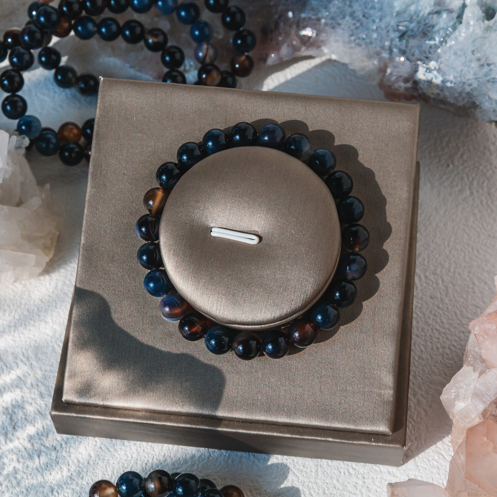 Reikicrystal Dark Agate Bracelet