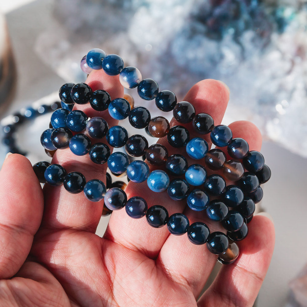 Reikicrystal Dark Agate Bracelet