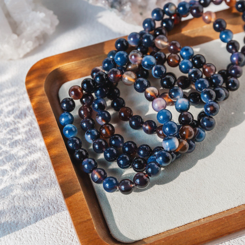 Reikicrystal Dark Agate Bracelet