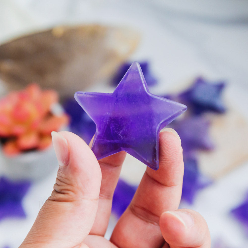 Reikistal Purple Fluorite Star