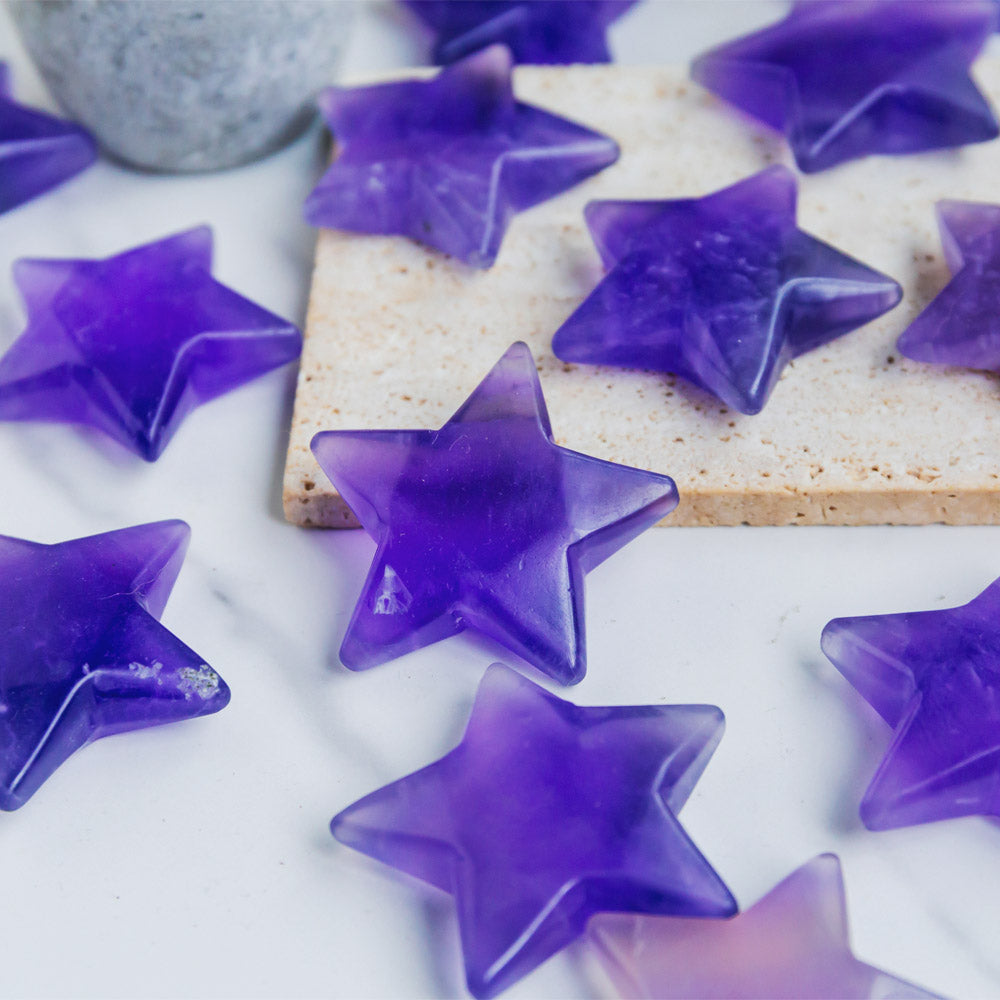 Reikistal Purple Fluorite Star