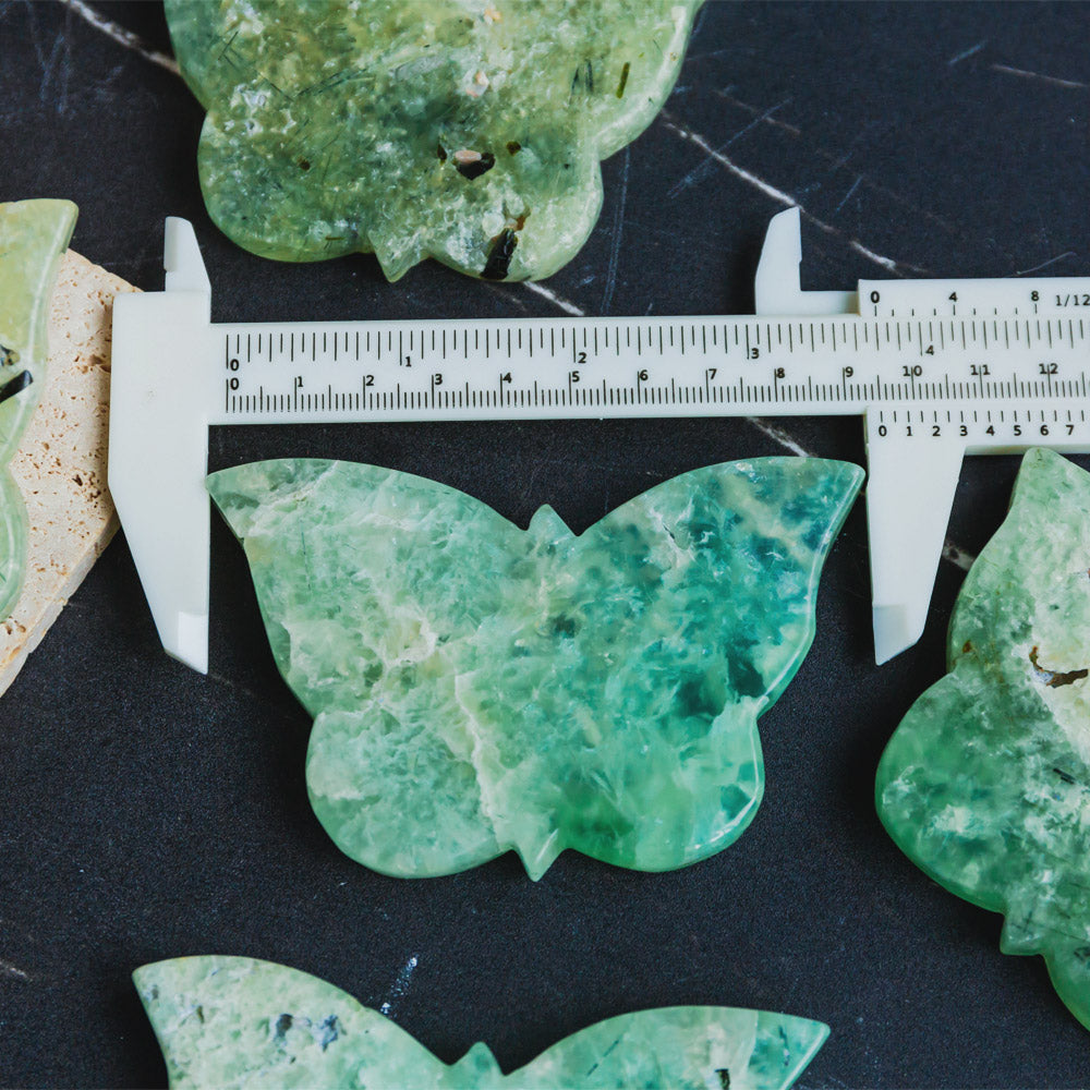 Reikistal Prehnite Butterfly