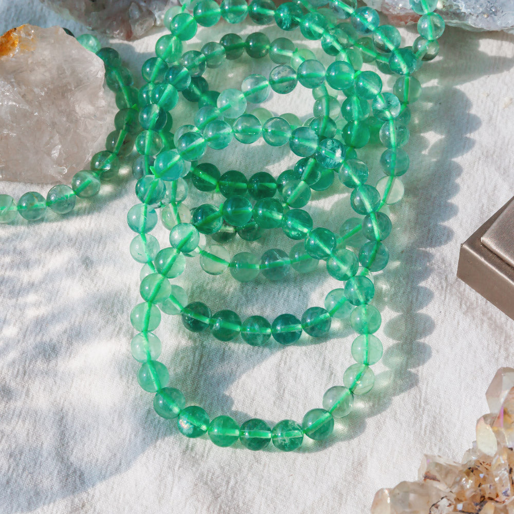 Reikicrystal Green Fluorite Bracelet