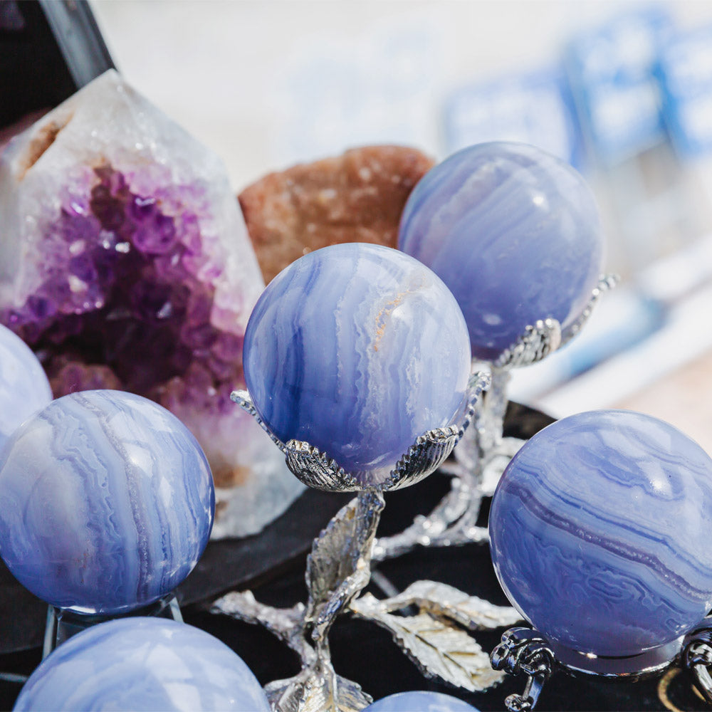 Reikistal Blue Lace Agate Sphere