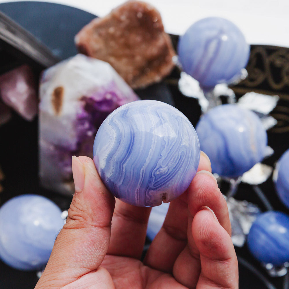 Reikistal Blue Lace Agate Sphere