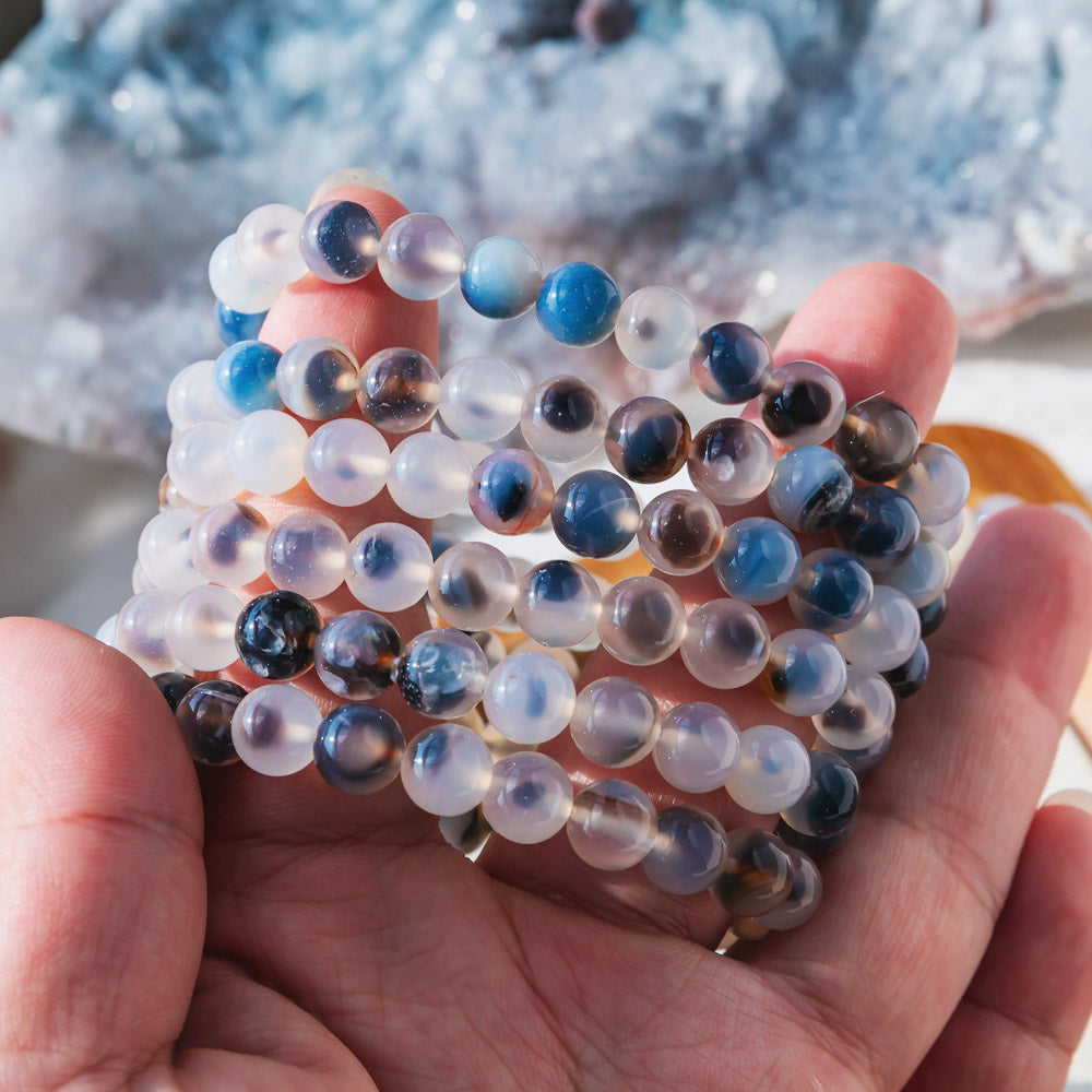 Reikicrystal Light Agate Bracelet