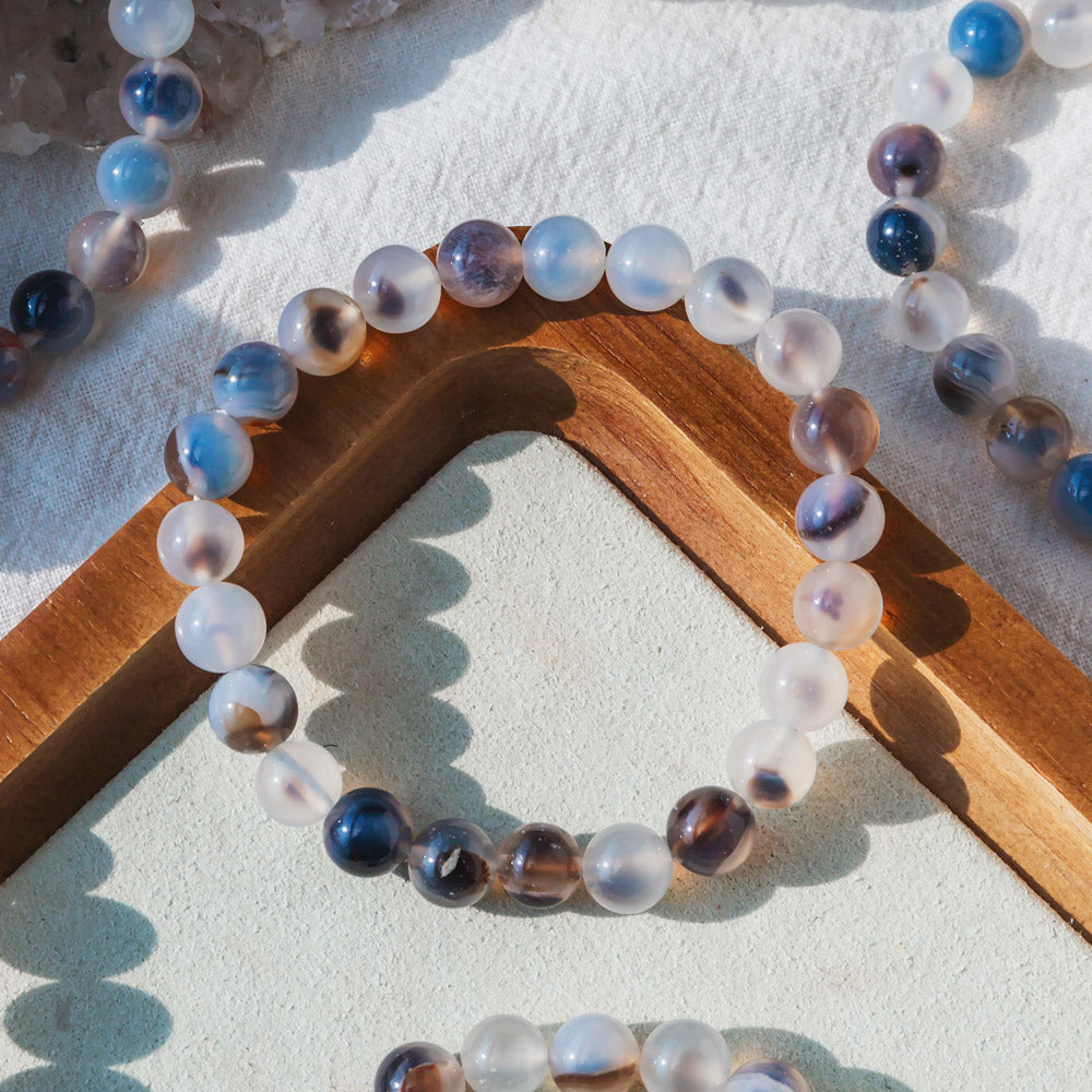 Reikicrystal Light Agate Bracelet