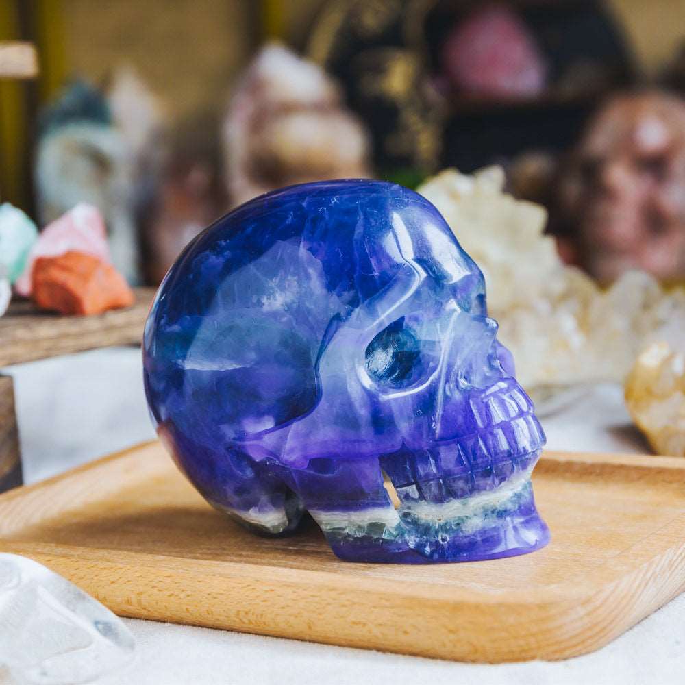 Reikistal 4'' Fluorite Skull