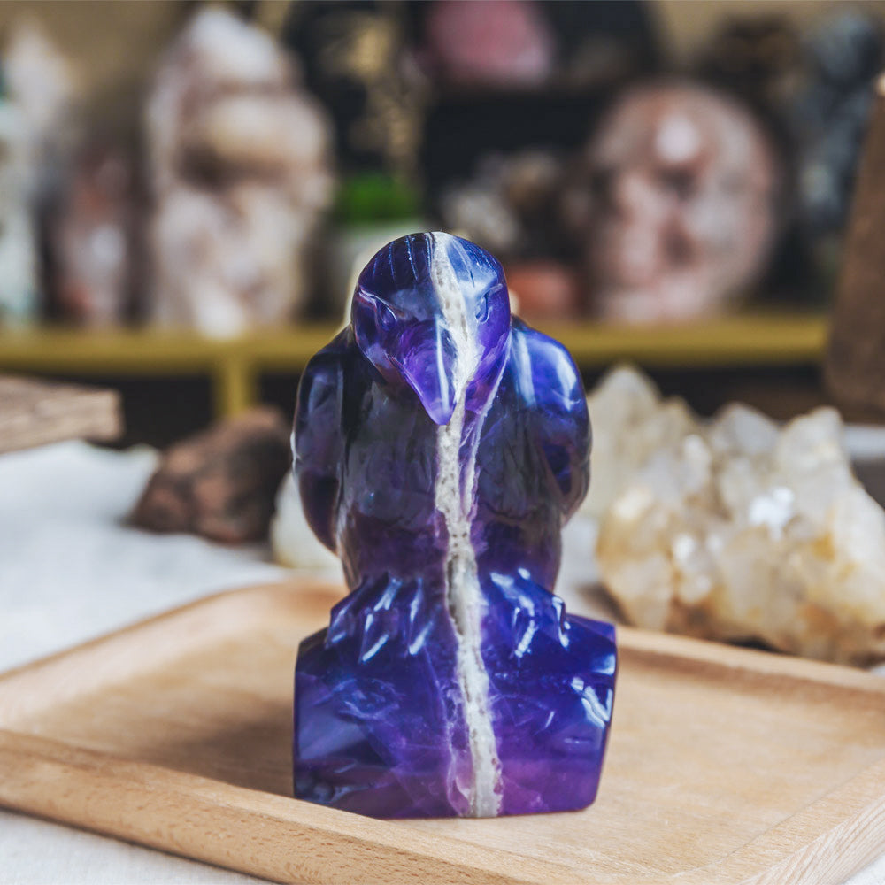 Reikistal Fluorite Crow