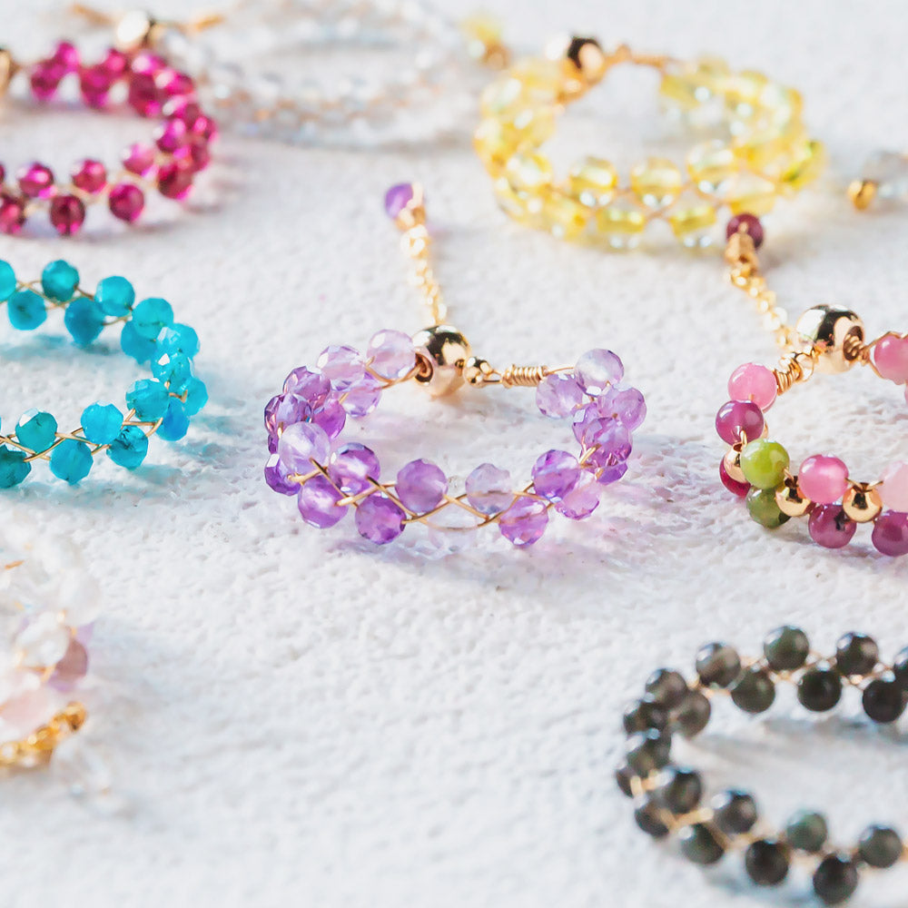 Reikicrystal Adjustable Crystal Rings - Handcrafted Bands