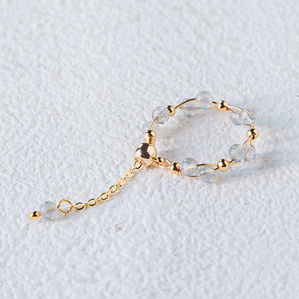 Reikicrystal Adjustable Crystal Rings - Handcrafted Bands