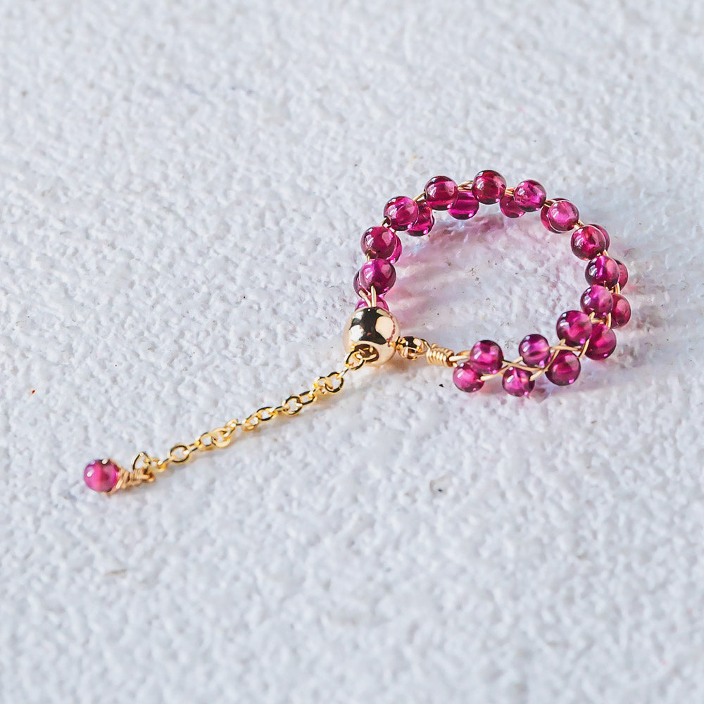 Reikicrystal Adjustable Crystal Rings - Handcrafted Bands