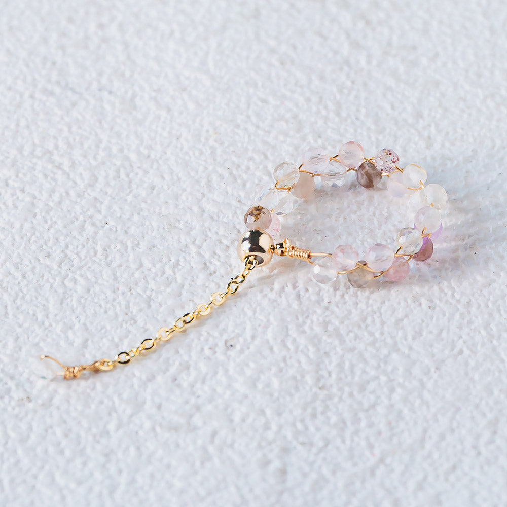 Reikicrystal Adjustable Crystal Rings - Handcrafted Bands