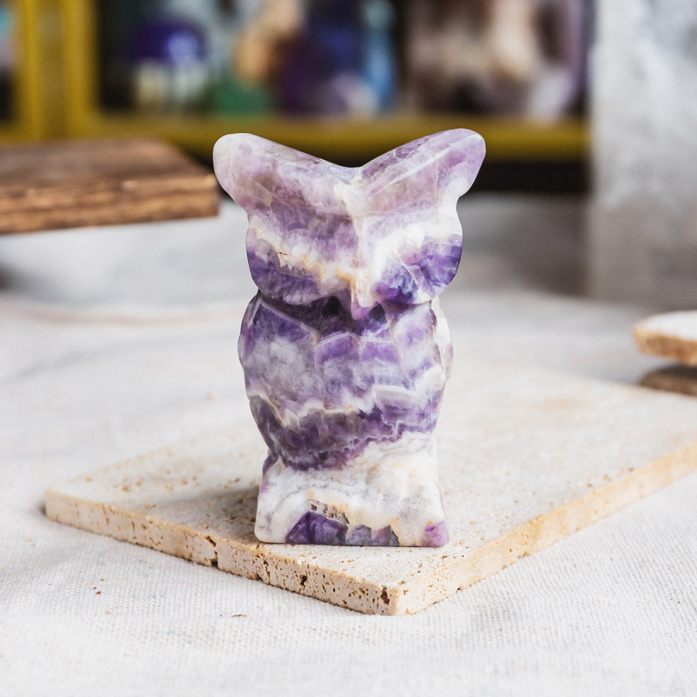 Reikistal Dream Amethyst Owl