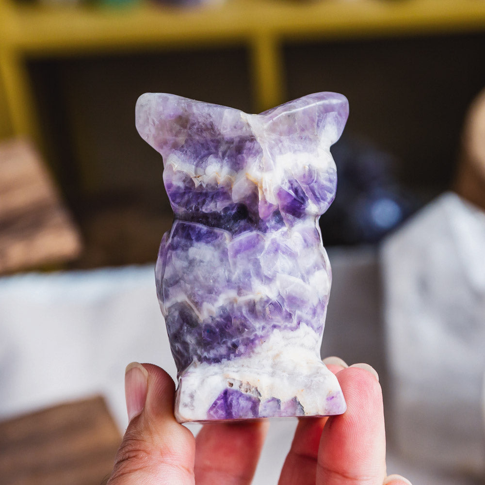 Reikistal Dream Amethyst Owl